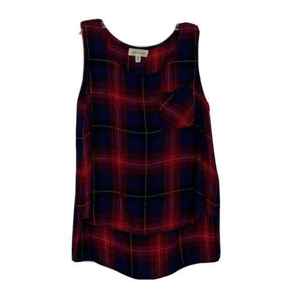Anthropologie Tops - Anthro Cloth & Stone Plaid Buffalo Swing Tank Top